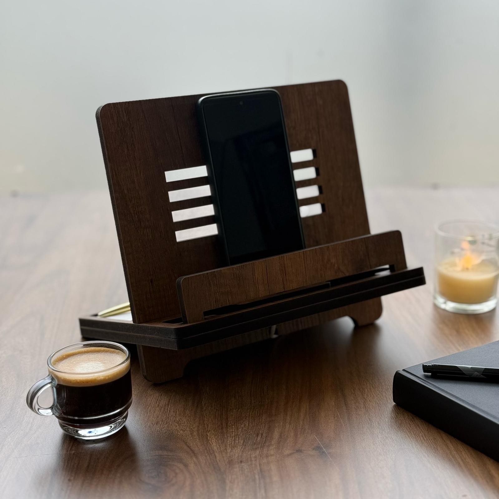 Ahşap Dekoratif Masaüstü Organizer