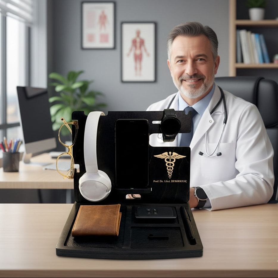 Doktorlar için Özel Logo ve İsim Baskılı Doktor hediyesi - Masaüstü Düzenleyici