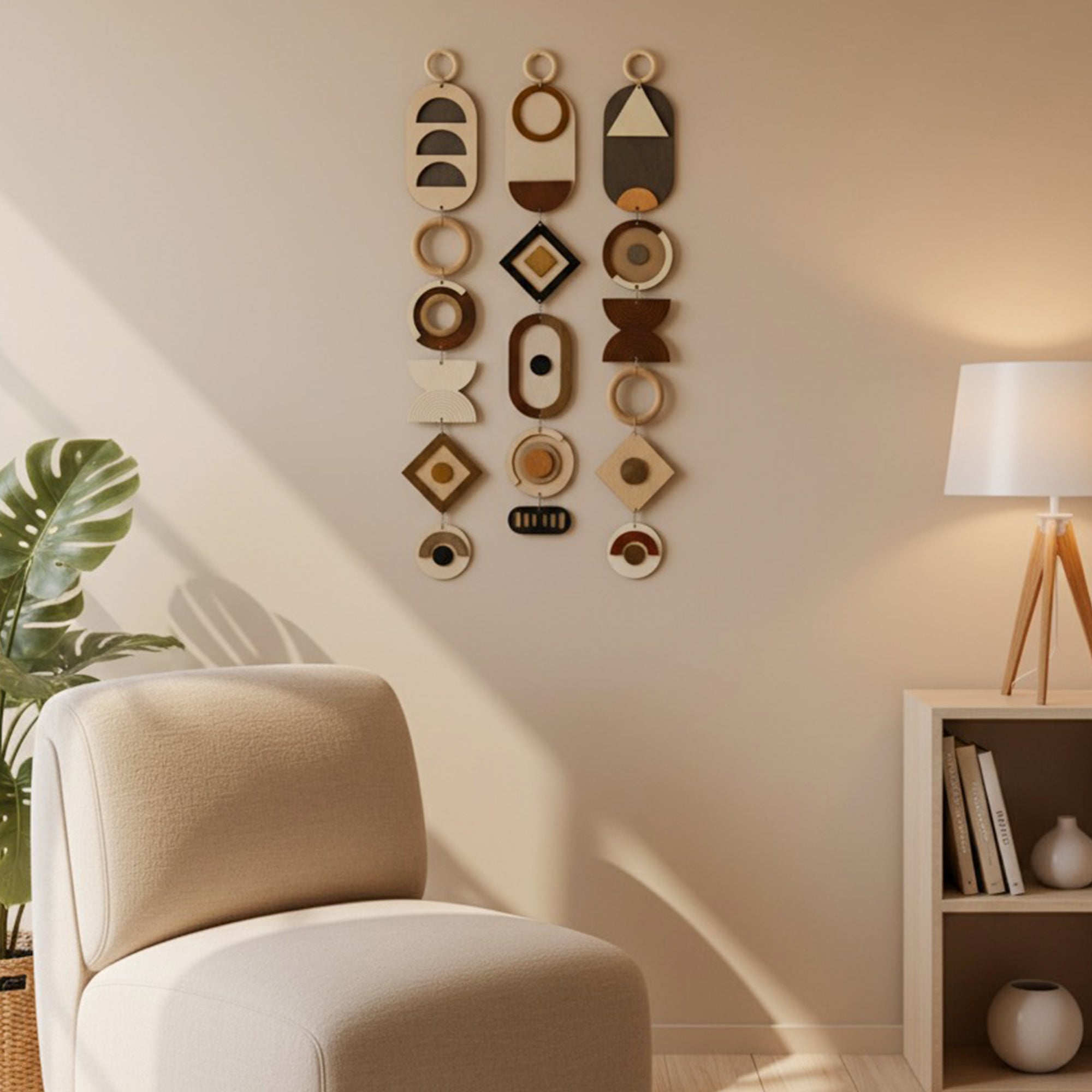 Kahve & Bej Duvar Dekoru, Toprak Tonlara Sahip Duvar Süsü