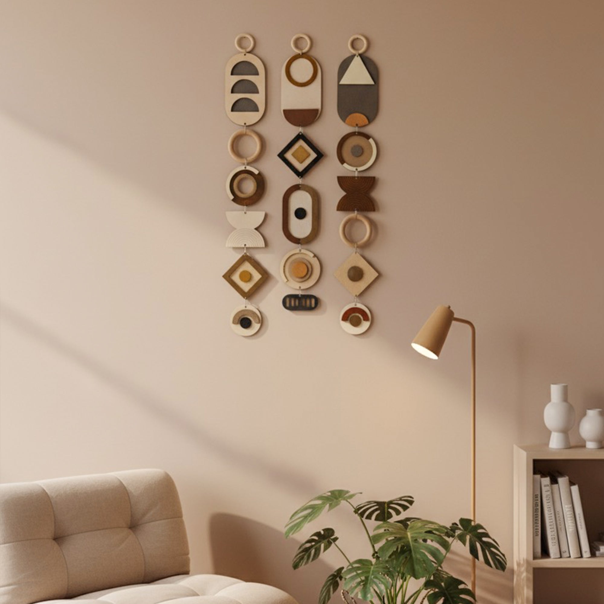 Kahve & Bej Duvar Dekoru, Toprak Tonlara Sahip Duvar Süsü