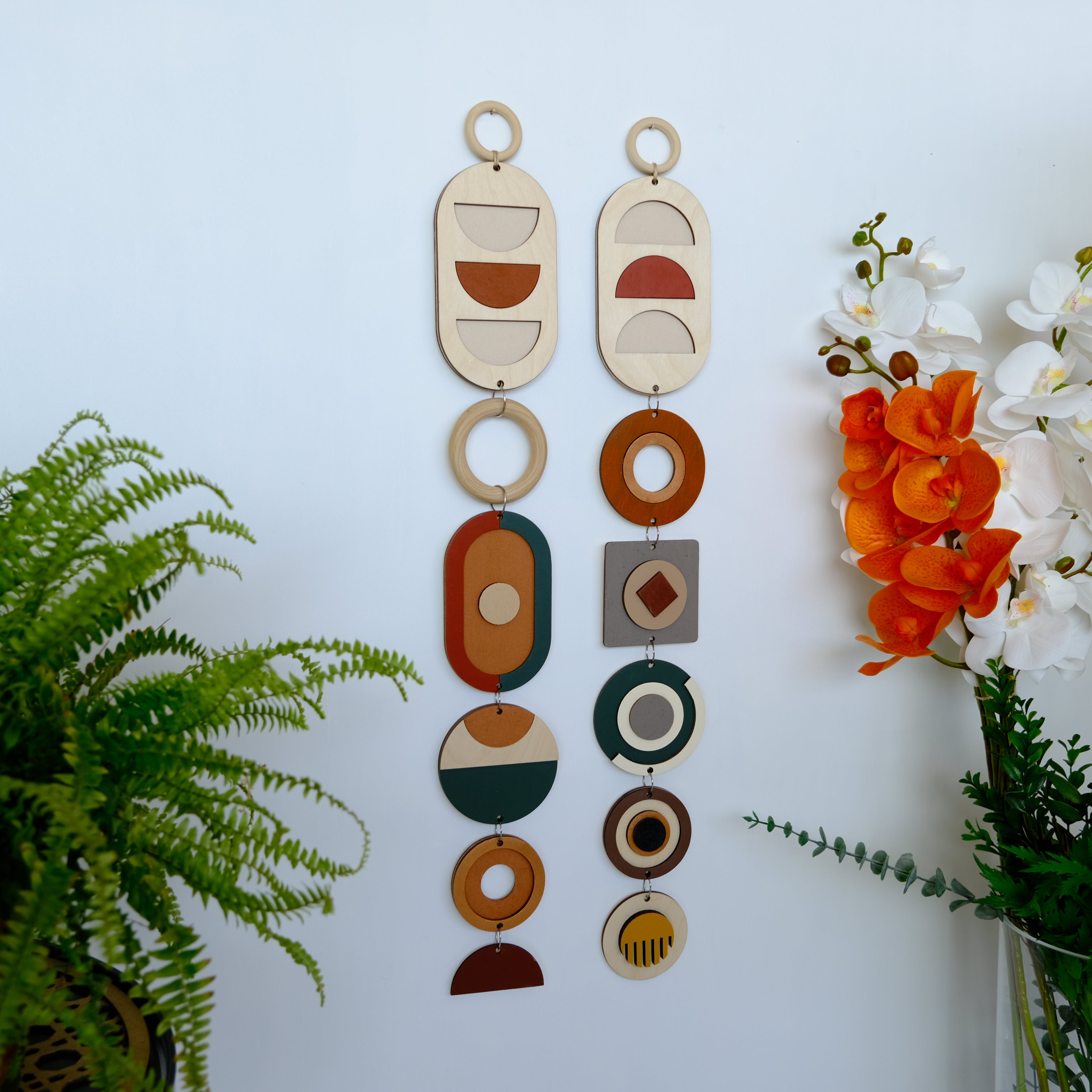 Venocci-Harmony Modern geometrik ahşap duvar dekoru – el yapımı, doğal huş kontrplak