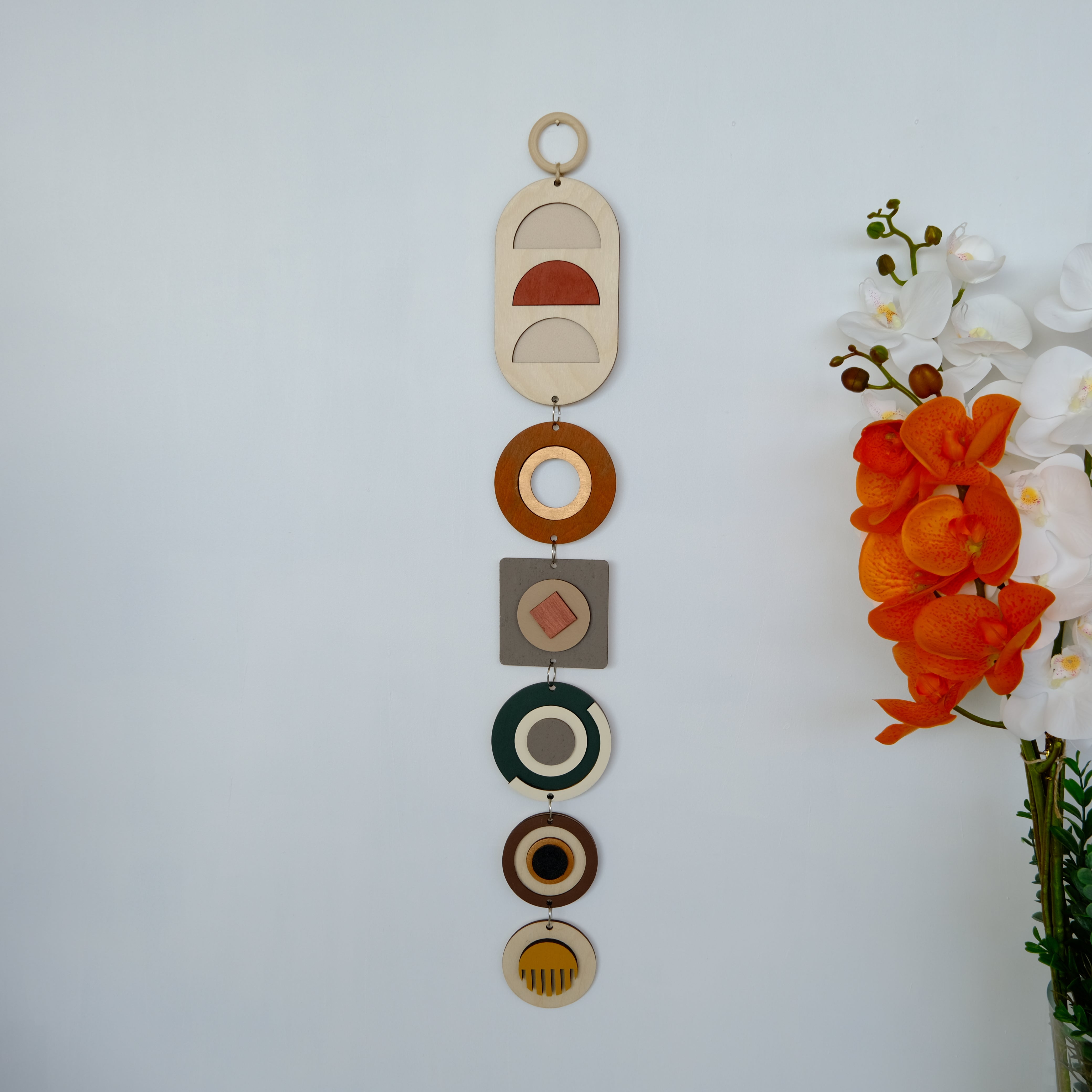 Venocci-Harmony Modern geometrik ahşap duvar dekoru – el yapımı, doğal huş kontrplak