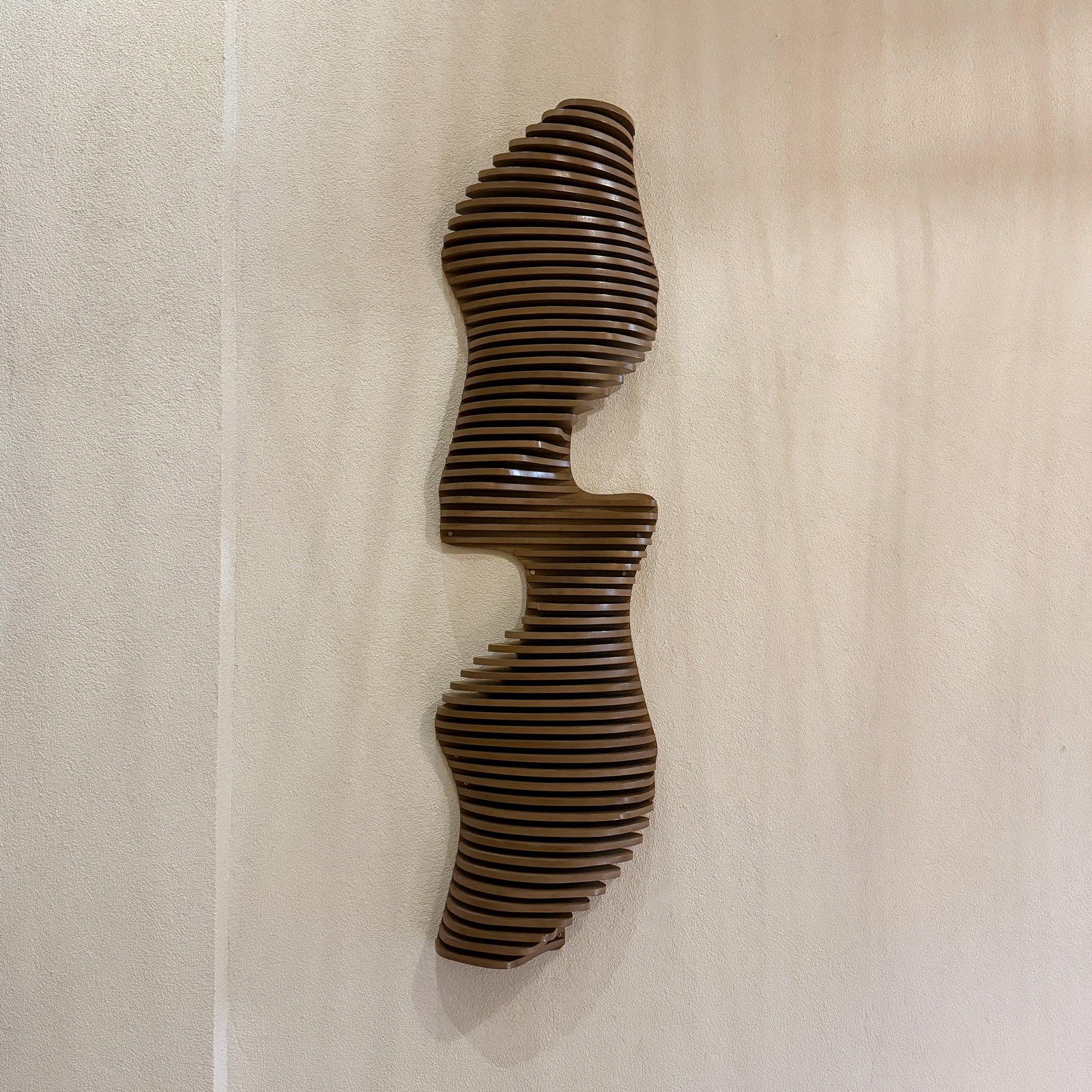 Parametrik Ahşap Duvar Dekoru | 3D Akustik Panel | Modern Büyük Duvar Sanatı | Oturma Odası & Ofis Dekorasyonu