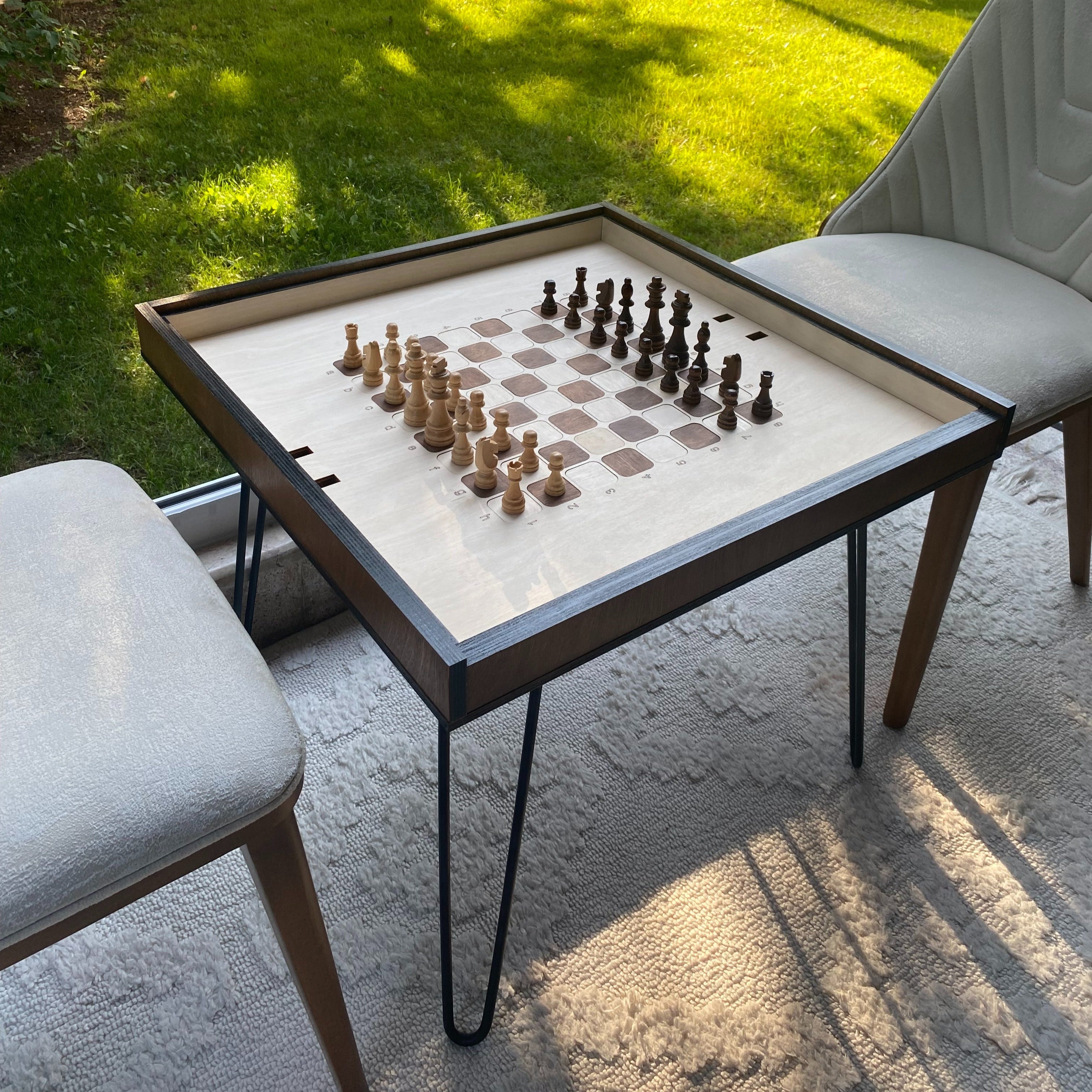 Çok Fonksiyonlu Satranç, Puzzle ve Orta Sehpa, Kahve Sehpası