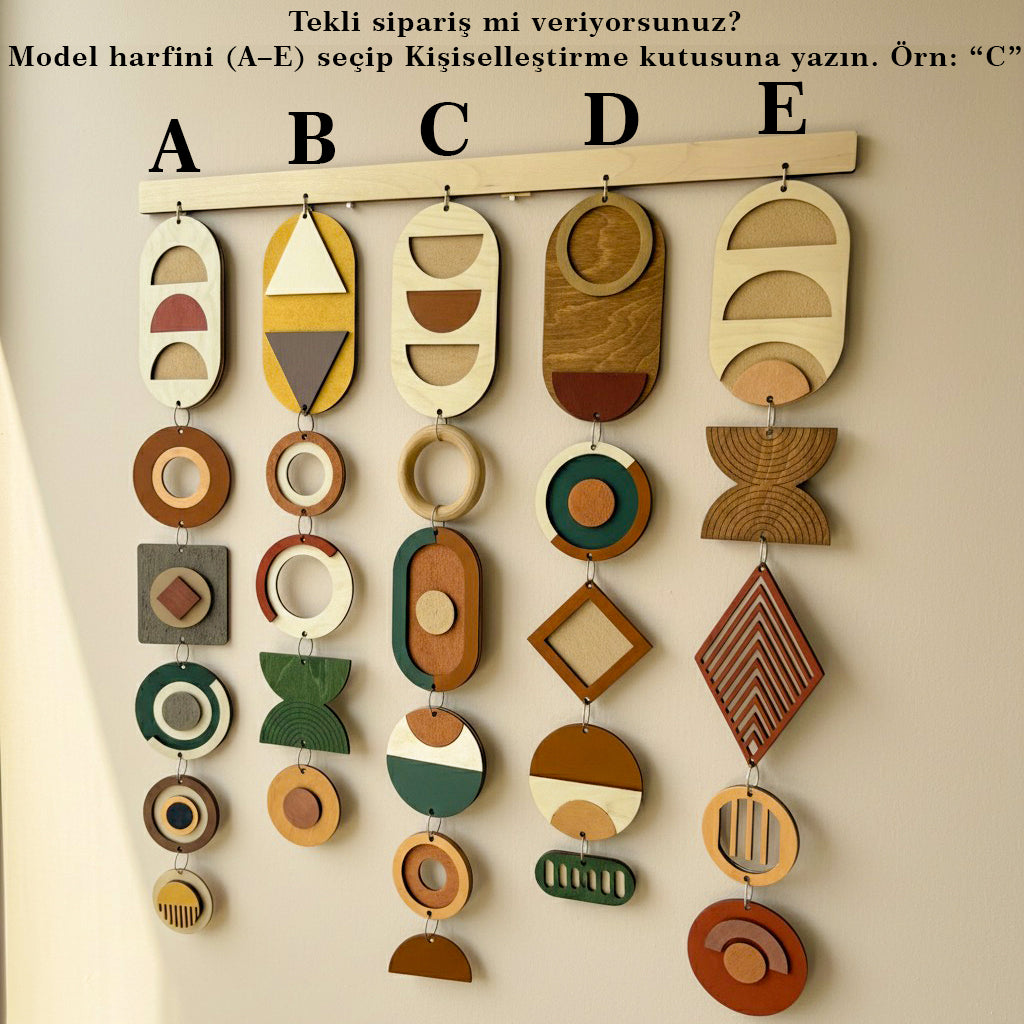 Venocci-Harmony Modern geometrik ahşap duvar dekoru – el yapımı, doğal huş kontrplak