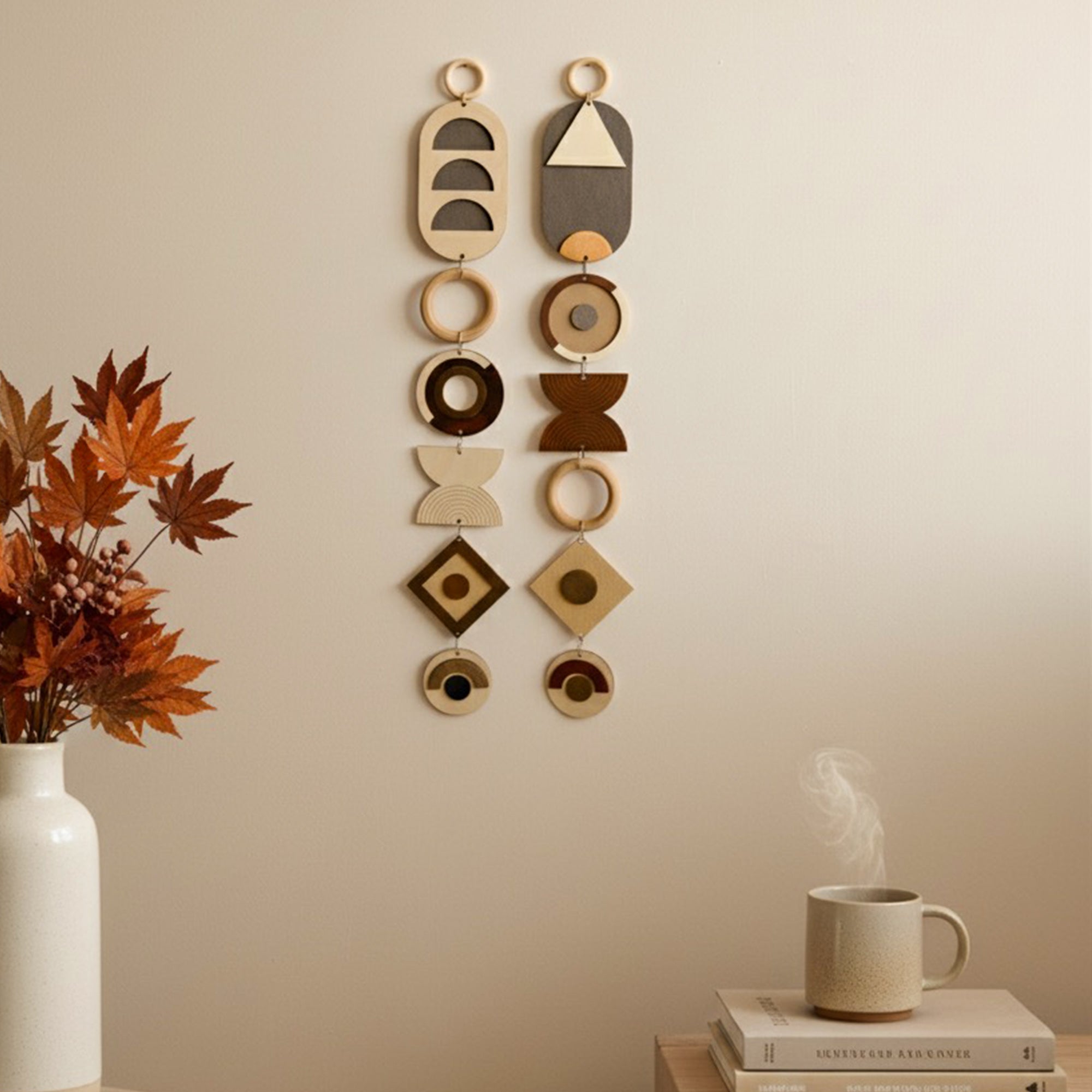 Kahve & Bej Duvar Dekoru, Toprak Tonlara Sahip Duvar Süsü