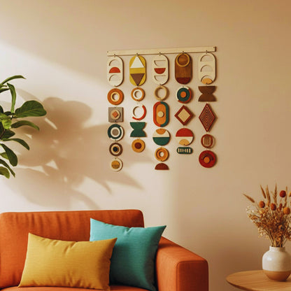 Venocci-Harmony Modern geometrik ahşap duvar dekoru – el yapımı, doğal huş kontrplak