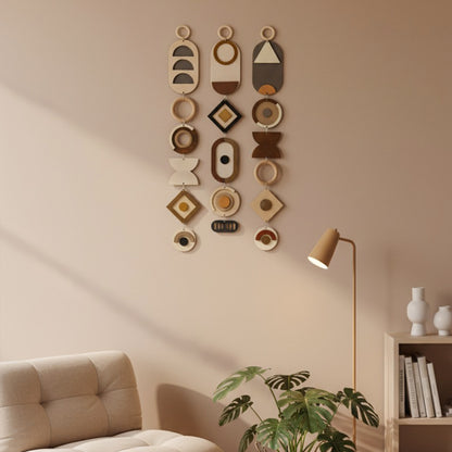 Kahve & Bej Duvar Dekoru, Toprak Tonlara Sahip Duvar Süsü