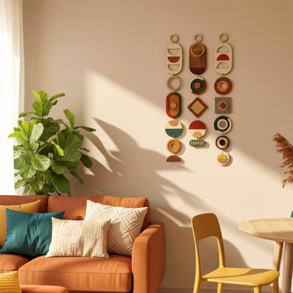 Venocci-Harmony Modern geometrik ahşap duvar dekoru – el yapımı, doğal huş kontrplak