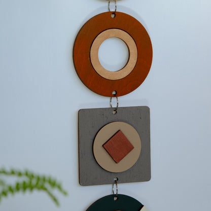 Venocci-Harmony Modern geometrik ahşap duvar dekoru – el yapımı, doğal huş kontrplak