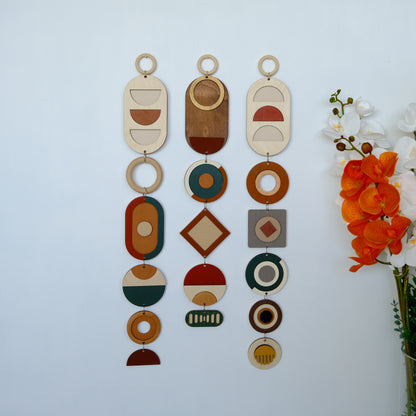 Venocci-Harmony Modern geometrik ahşap duvar dekoru – el yapımı, doğal huş kontrplak