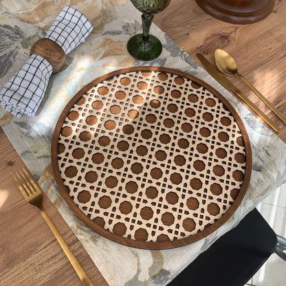 Rattan Ahşap Supla, Yemek Masası Dekoru