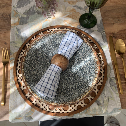 Rattan Ahşap Supla, Yemek Masası Dekoru