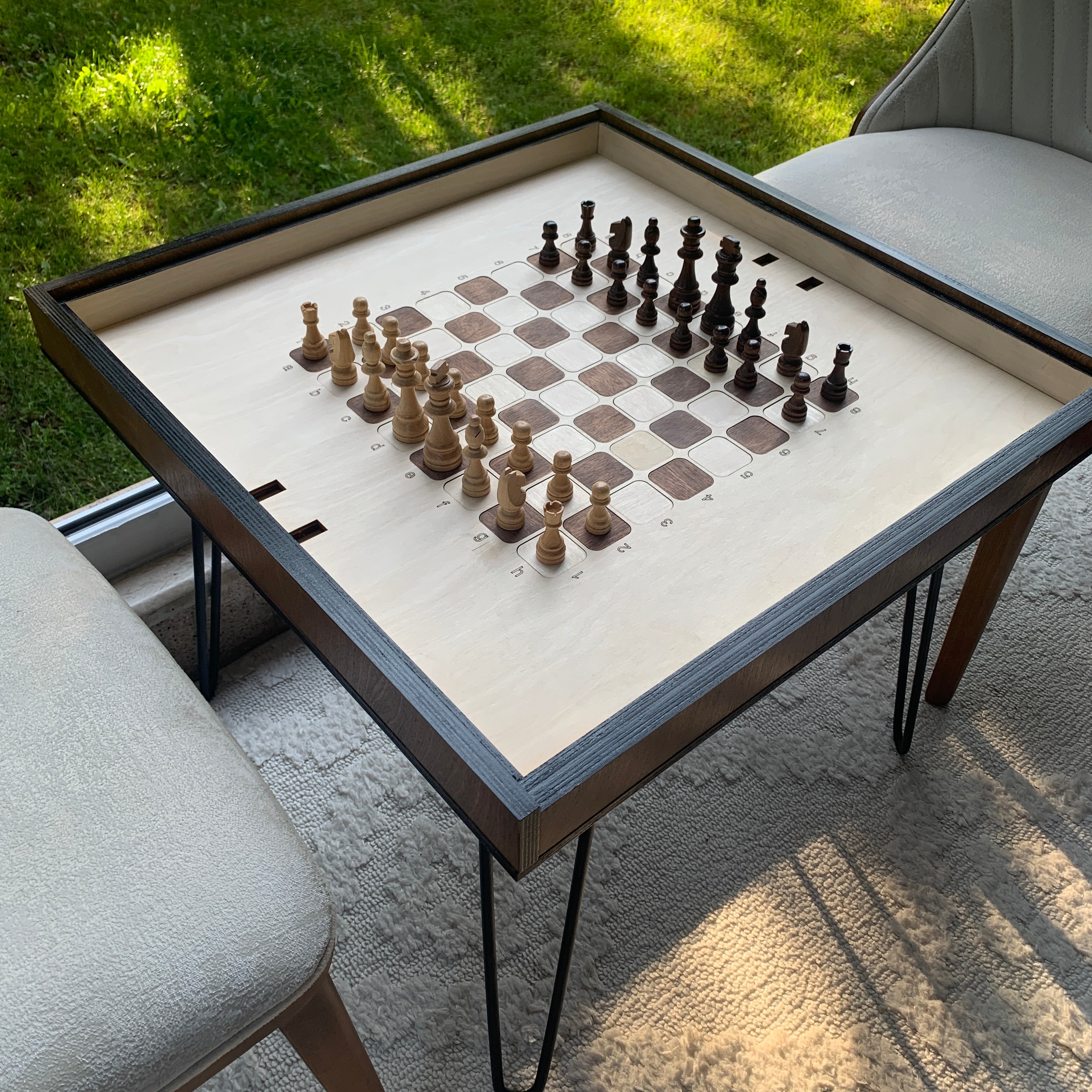 Çok Fonksiyonlu Satranç, Puzzle ve Orta Sehpa, Kahve Sehpası