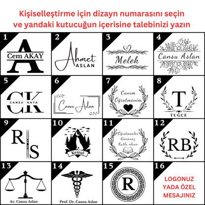 Kurumsal & Kişiye özel Hediye Ahşap Masaüstü Oval Organizer