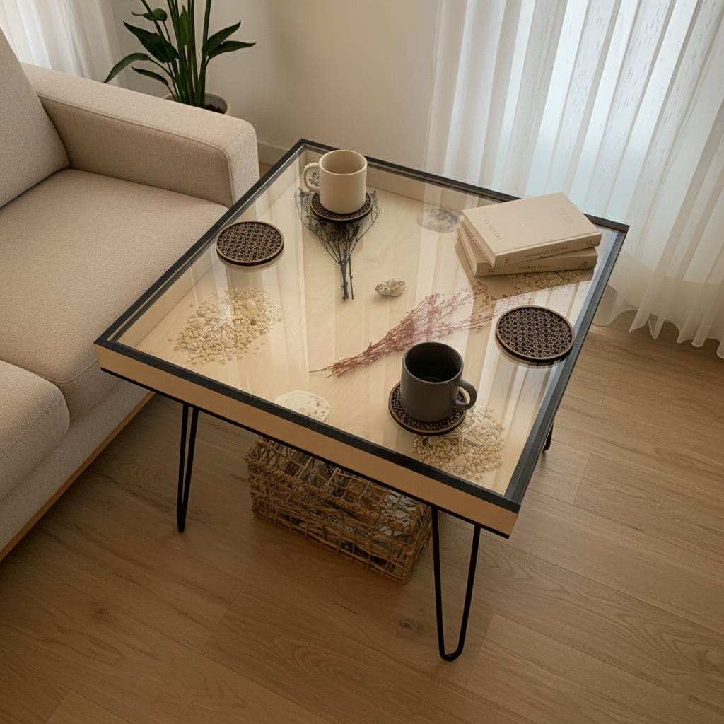 Çok Fonksiyonlu Satranç, Puzzle ve Orta Sehpa, Kahve Sehpası