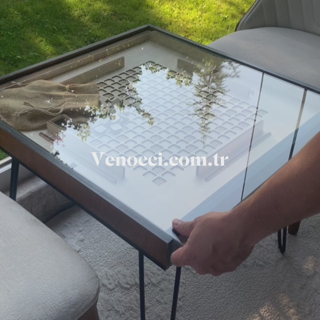 Videoyu yükle: Çok Fonksiyonlu Satranç, Puzzle ve Orta Sehpa, Kahve Sehpası